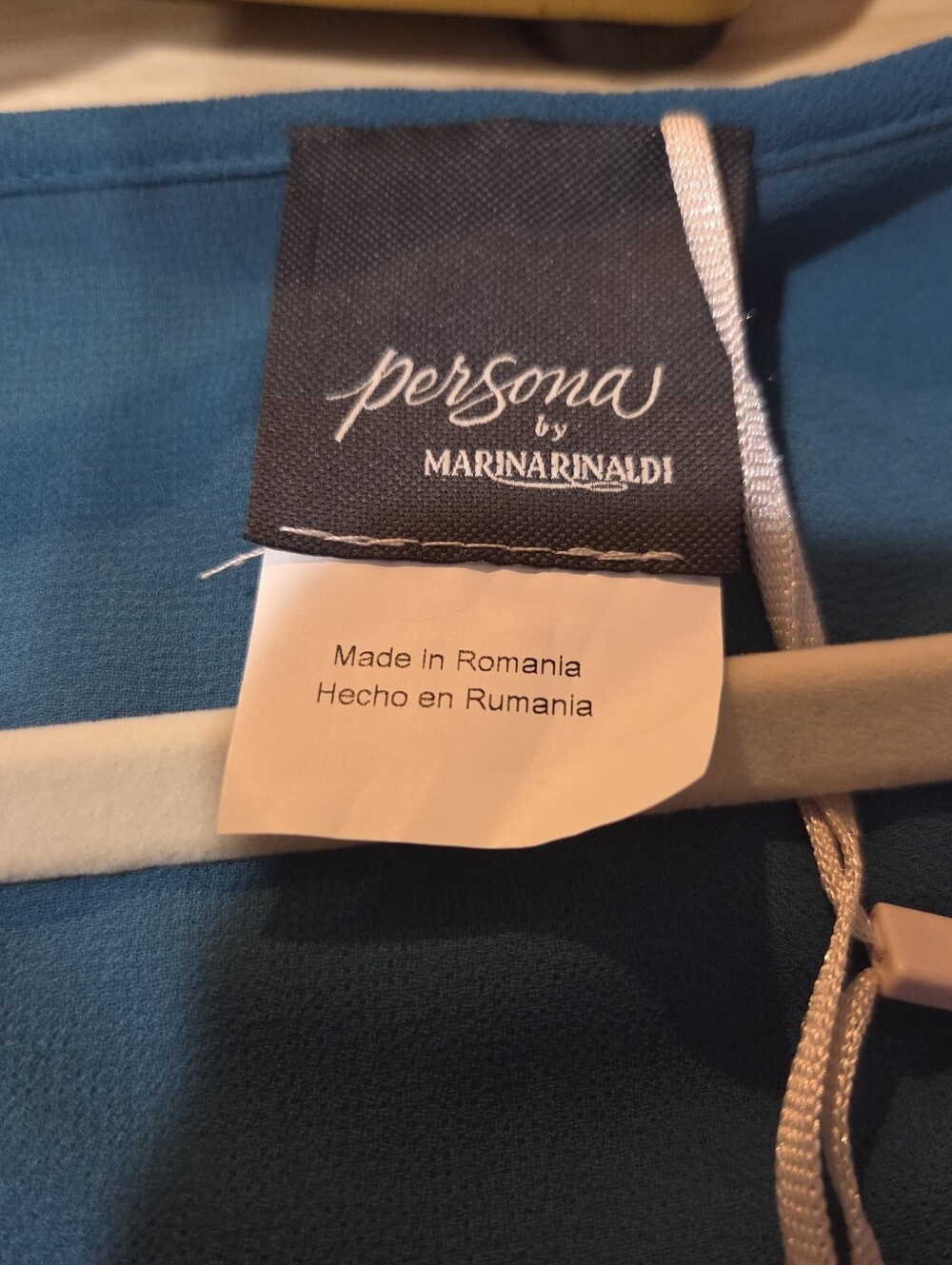 Persona By Marina Rinaldi Dark Teal Baltico Sleeveless Lined Blouse Size 20W 29 - Picture 3 of 8